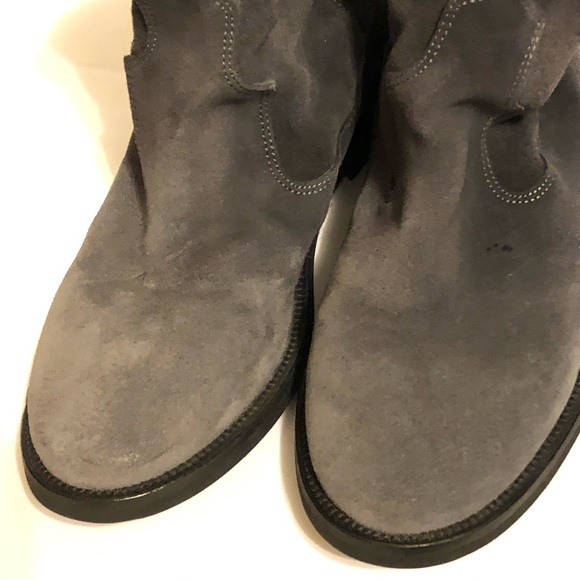 Leopardo Principi Womens Grey Suede Ankle Bootie 37 - Picture 4 of 11